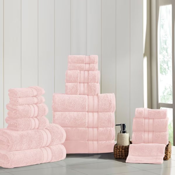Modern Threads 18 Piece SpunLoft™ towel set Blush, Modern Threads, Mfr#: 5SPL18PE-BLS-ST